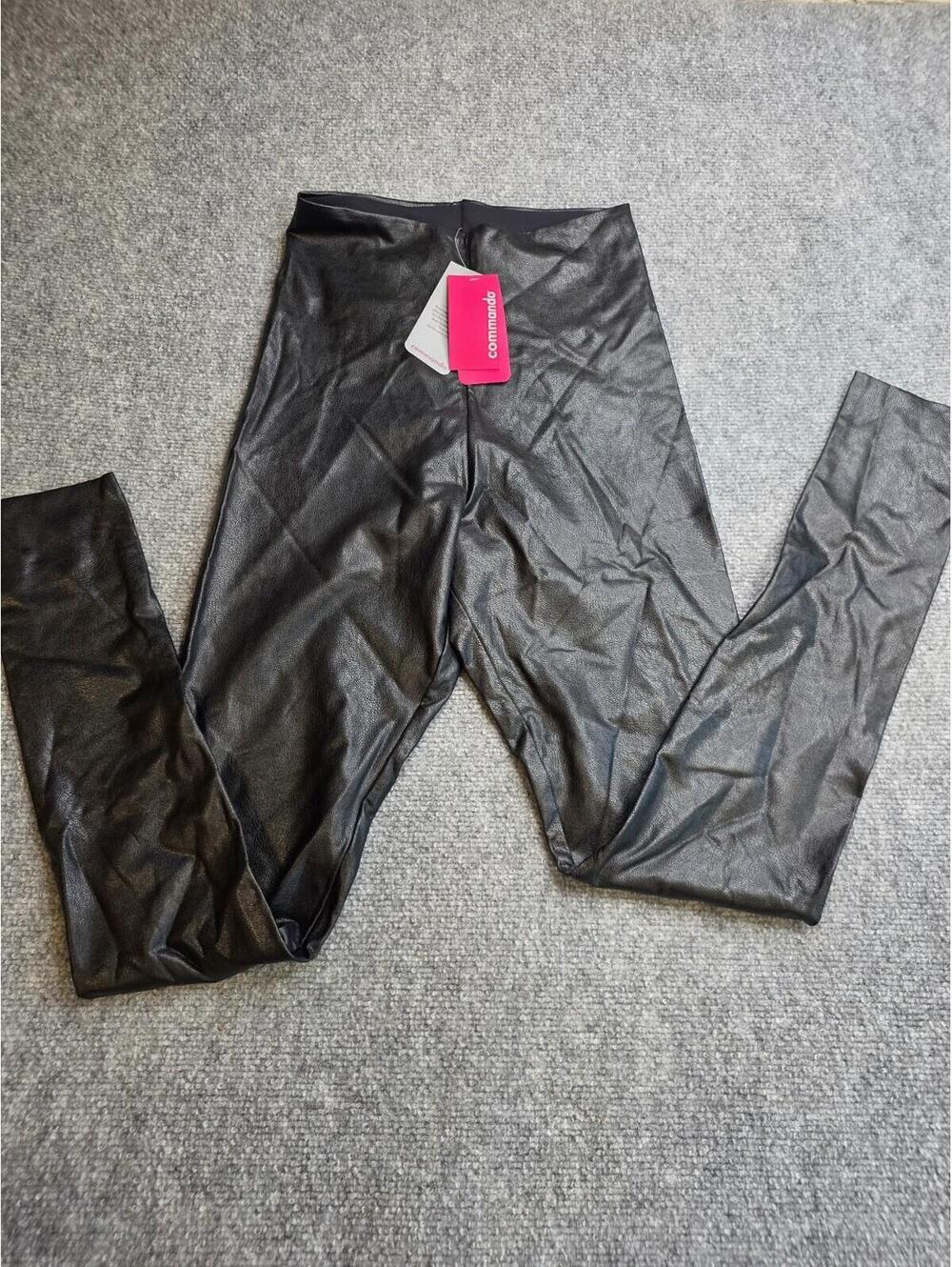 Commando Faux Leather Legging Black Sexy Bodycon Evereve Women's Size M NWT